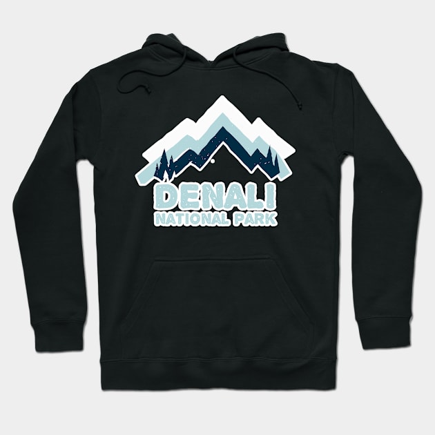 Denali National Park Stickers Hoodie by roamfree